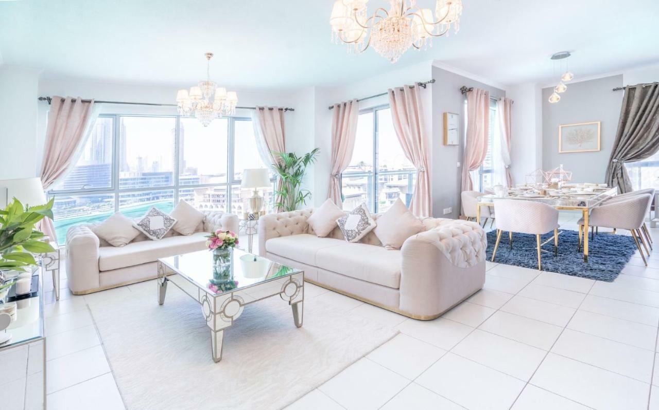 Elite Royal Apartment - Full Burj Khalifa & Fountain View - Opal - 2 Bedrooms Plus 1 Open Bedroom Without Partition Dubaj Kültér fotó