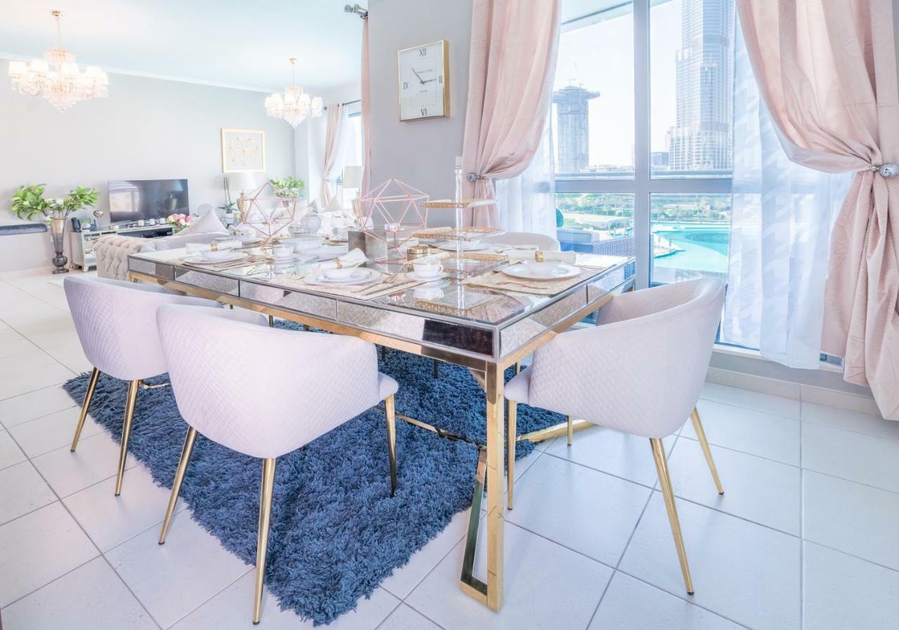 Elite Royal Apartment - Full Burj Khalifa & Fountain View - Opal - 2 Bedrooms Plus 1 Open Bedroom Without Partition Dubaj Kültér fotó